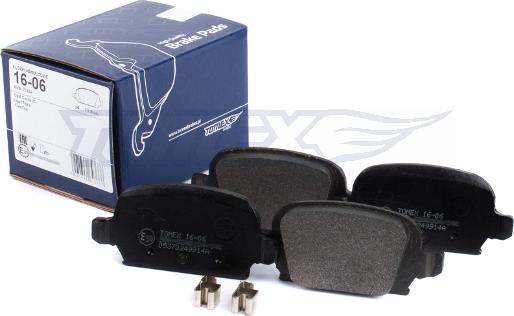 TOMEX brakes TX 16-06 - Brake Pad Set, disc brake www.parts5.com