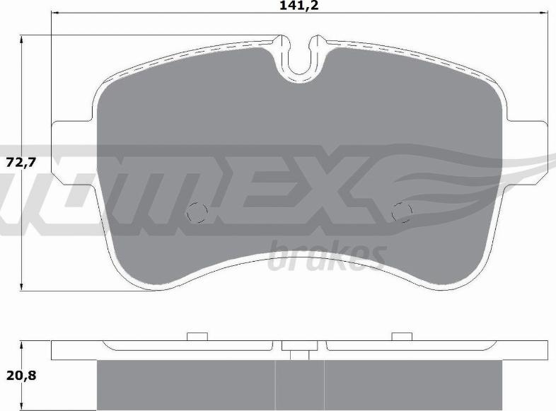 TOMEX brakes TX 16-00 - Set placute frana,frana disc www.parts5.com