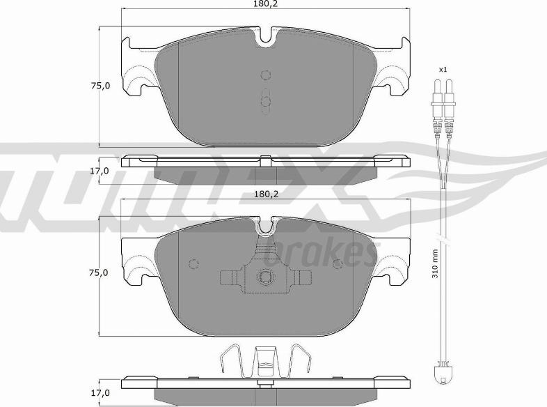 TOMEX brakes TX 16-78 - Juego de pastillas de freno www.parts5.com