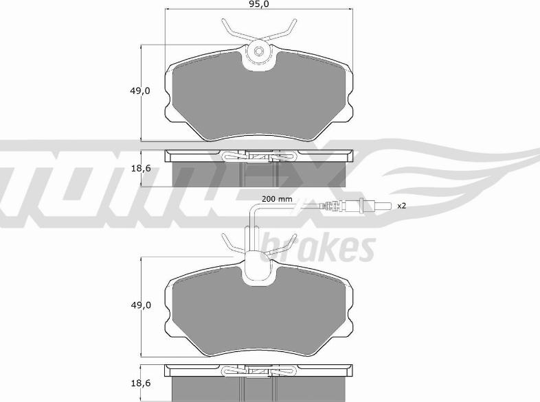 TOMEX brakes TX 10-44 - Set placute frana,frana disc www.parts5.com