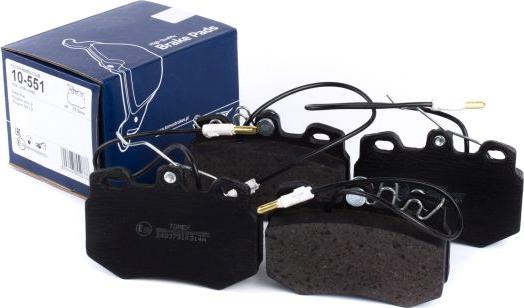 TOMEX brakes TX 10-551 - Brake Pad Set, disc brake www.parts5.com