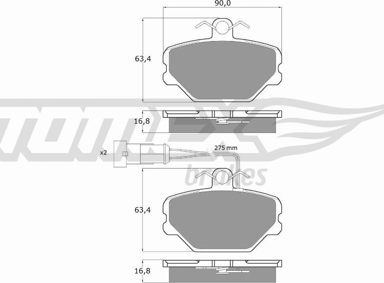 TOMEX brakes TX 10-61 - Kit de plaquettes de frein, frein à disque www.parts5.com