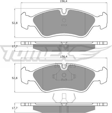 TOMEX brakes TX 10-68 - Brake Pad Set, disc brake www.parts5.com