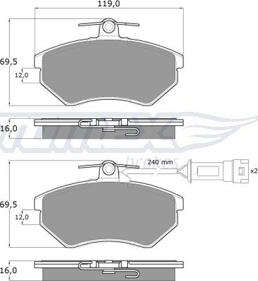 TOMEX brakes TX 10-631 - Juego de pastillas de freno www.parts5.com