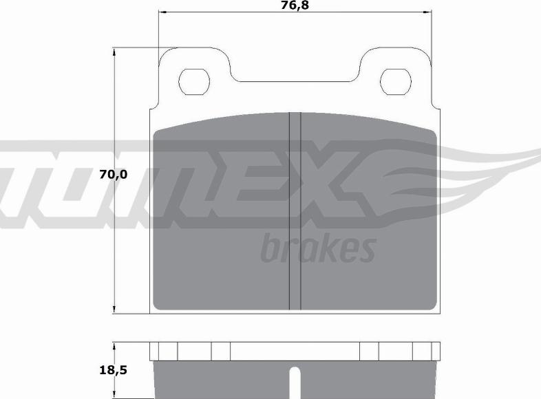 TOMEX brakes TX 10-181 - Σετ τακάκια, δισκόφρενα www.parts5.com