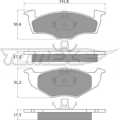 TOMEX brakes TX 10-85 - Brake Pad Set, disc brake www.parts5.com