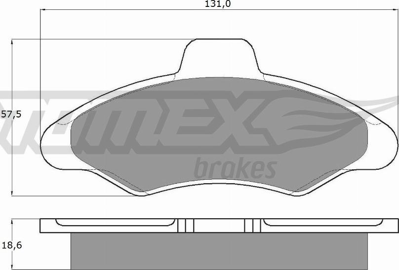 TOMEX brakes TX 10-82 - Тормозные колодки, дисковые, комплект www.parts5.com