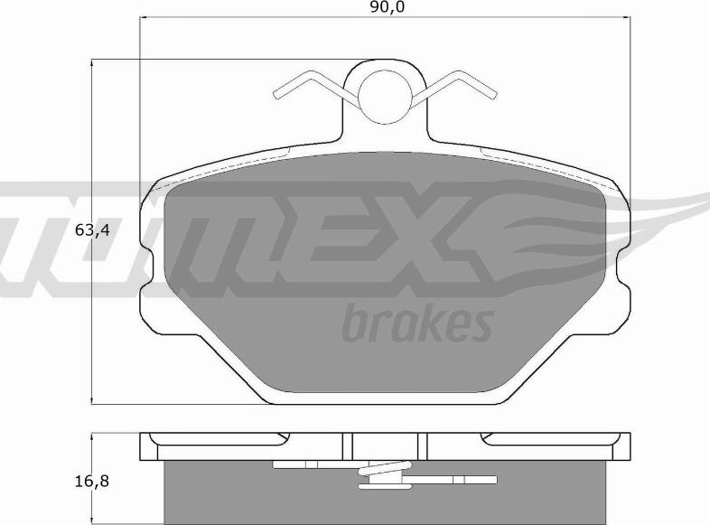 TOMEX brakes TX 10-39 - Fren balata seti, diskli fren www.parts5.com