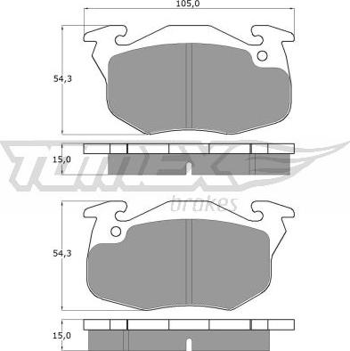 TOMEX brakes TX 10-35 - Kit de plaquettes de frein, frein à disque www.parts5.com