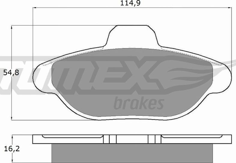 TOMEX brakes TX 10-33 - Set placute frana,frana disc www.parts5.com