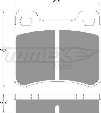 TOMEX brakes TX 10-371 - Brake Pad Set, disc brake www.parts5.com