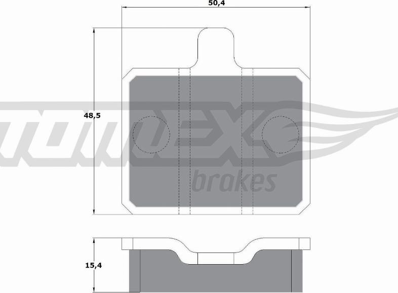 TOMEX brakes TX 10-25 - Brake Pad Set, disc brake www.parts5.com