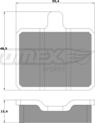 TOMEX brakes TX 10-25 - Brake Pad Set, disc brake www.parts5.com