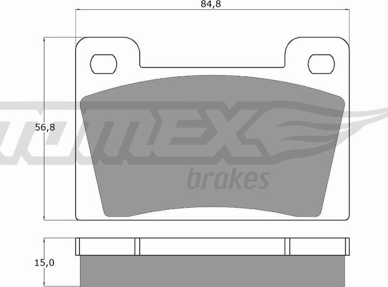 TOMEX brakes TX 10-26 - Brake Pad Set, disc brake www.parts5.com