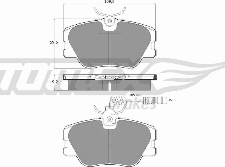 TOMEX brakes TX 10-211 - Set placute frana,frana disc www.parts5.com