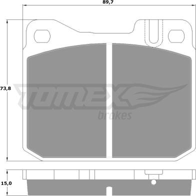 TOMEX brakes TX 10-22 - Brake Pad Set, disc brake www.parts5.com