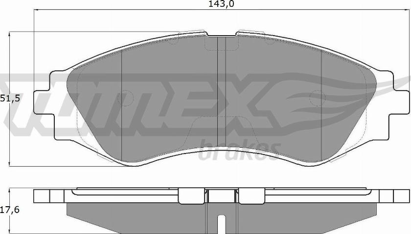 TOMEX brakes TX 10-74 - Brake Pad Set, disc brake www.parts5.com