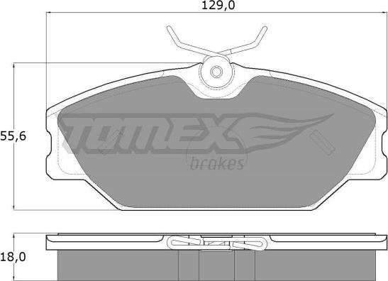 TOMEX brakes TX 10-761 - Brake Pad Set, disc brake www.parts5.com