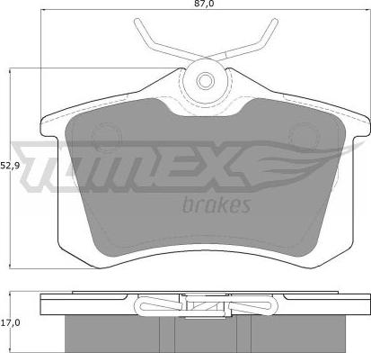 TOMEX brakes TX 10-781 - Тормозные колодки, дисковые, комплект www.parts5.com