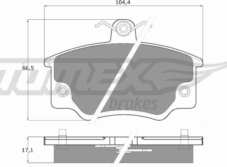 TOMEX brakes TX 10-731 - Set placute frana,frana disc www.parts5.com