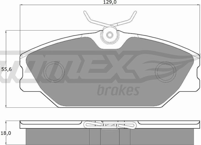 TOMEX brakes TX 10-771 - Komplet kočnih obloga, disk kočnica www.parts5.com