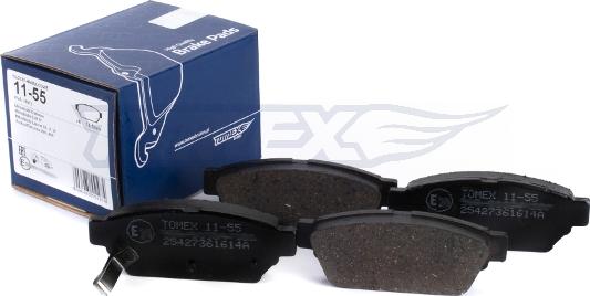 TOMEX brakes TX 11-55 - Komplet zavornih oblog, ploscne (kolutne) zavore www.parts5.com