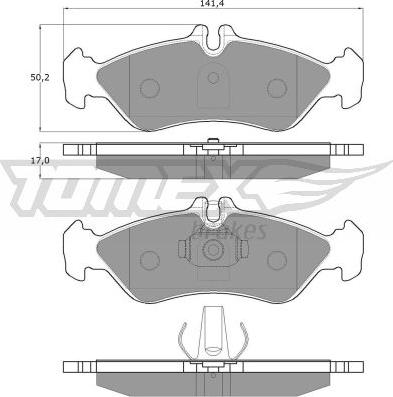 TOMEX brakes TX 11-50 - Juego de pastillas de freno www.parts5.com