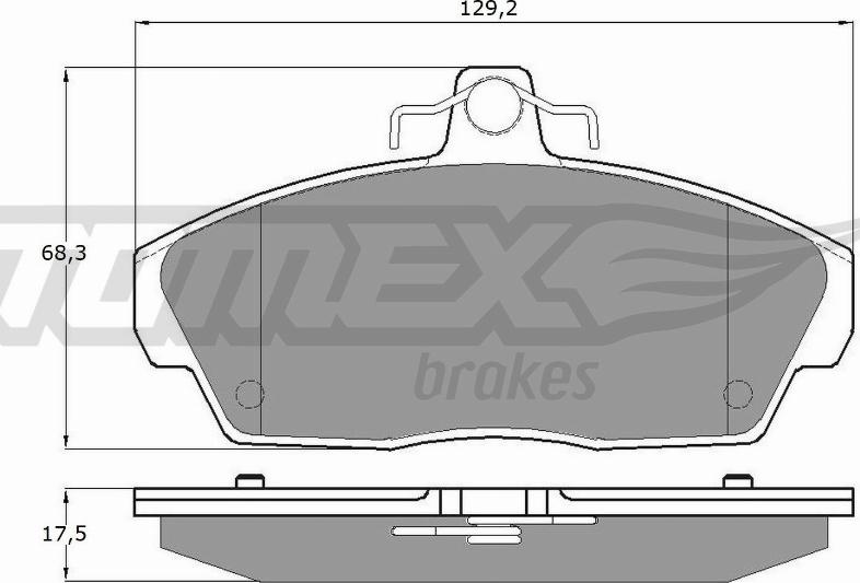 TOMEX brakes TX 11-511 - Тормозные колодки, дисковые, комплект www.parts5.com