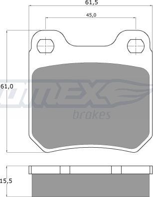 TOMEX brakes TX 11-60 - Komplet kočnih obloga, disk kočnica www.parts5.com