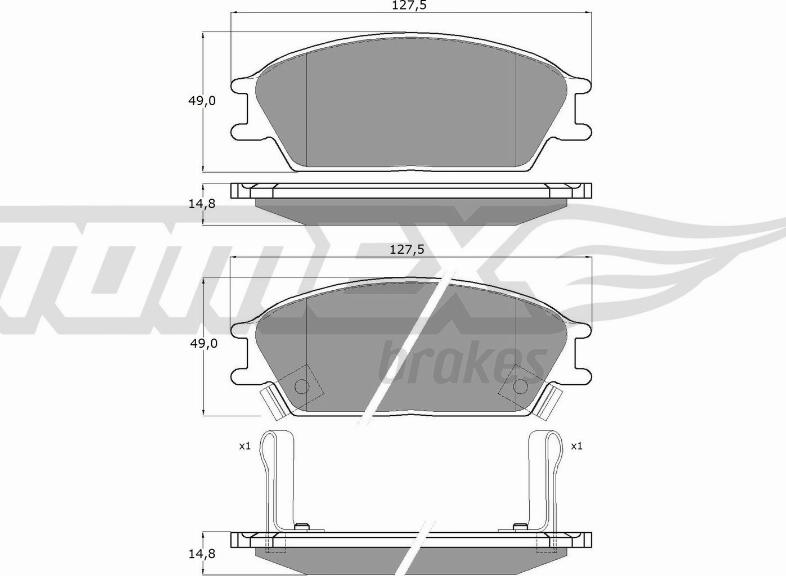 TOMEX brakes TX 11-05 - Juego de pastillas de freno www.parts5.com