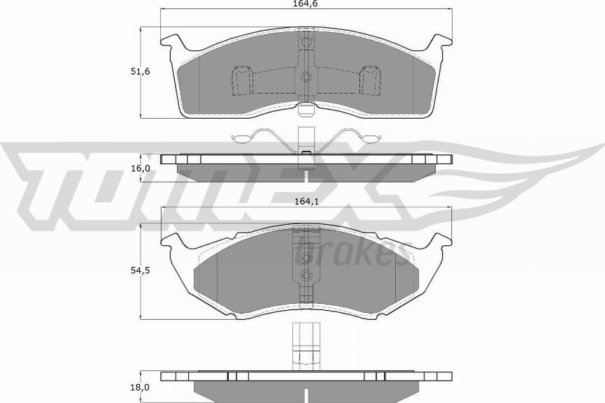 TOMEX brakes TX 11-81 - Brake Pad Set, disc brake www.parts5.com