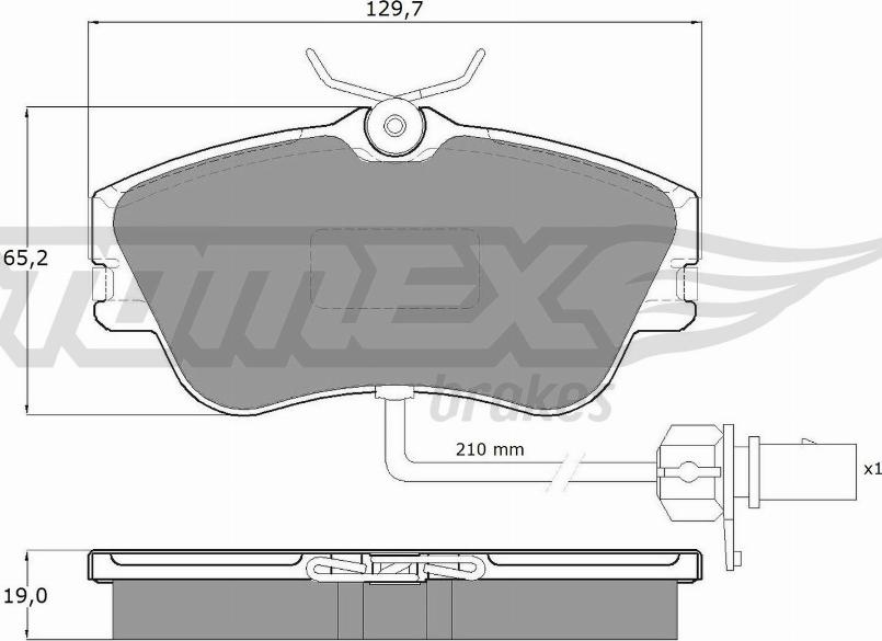 TOMEX brakes TX 11-821 - Set placute frana,frana disc www.parts5.com