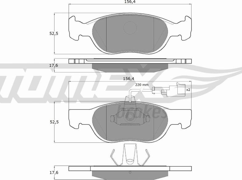 TOMEX brakes TX 11-87 - Juego de pastillas de freno www.parts5.com