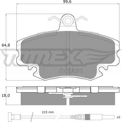 TOMEX brakes TX 11-78 - Kit de plaquettes de frein, frein à disque www.parts5.com