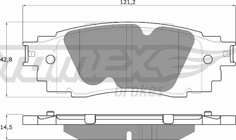 TOMEX brakes TX 18-98 - Set placute frana,frana disc parts5.com