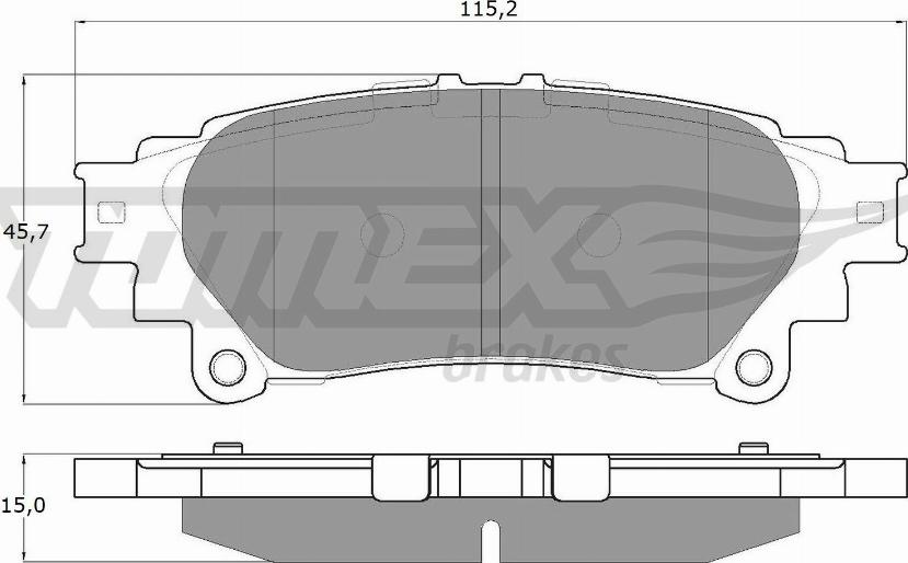 TOMEX brakes TX 18-40 - Set placute frana,frana disc www.parts5.com