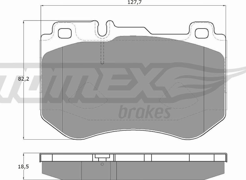 TOMEX brakes TX 18-51 - Set placute frana,frana disc www.parts5.com