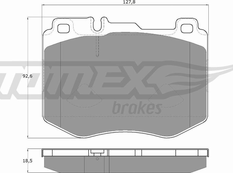 TOMEX brakes TX 18-52 - Set placute frana,frana disc www.parts5.com