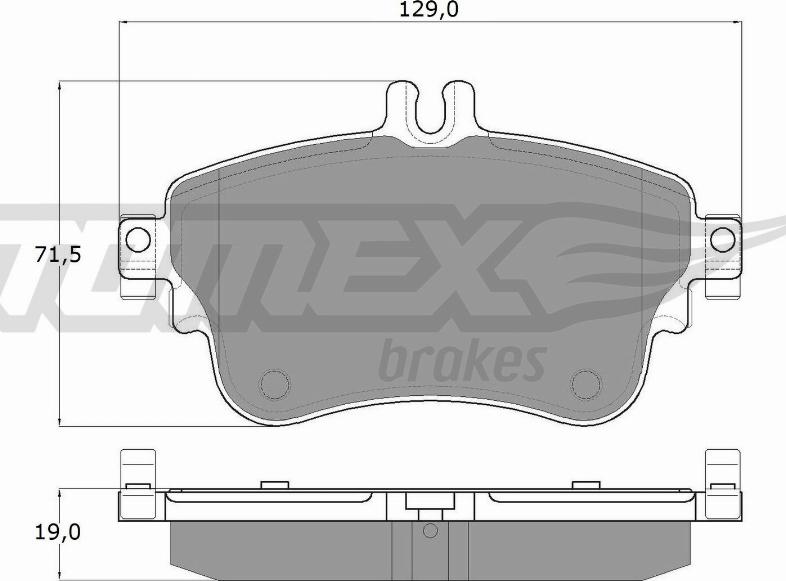 TOMEX brakes TX 18-07 - Fékbetétkészlet, tárcsafék www.parts5.com