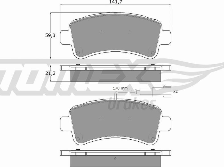 TOMEX brakes TX 18-11 - Juego de pastillas de freno www.parts5.com