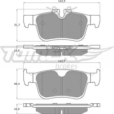 TOMEX brakes TX 18-87 - Juego de pastillas de freno www.parts5.com