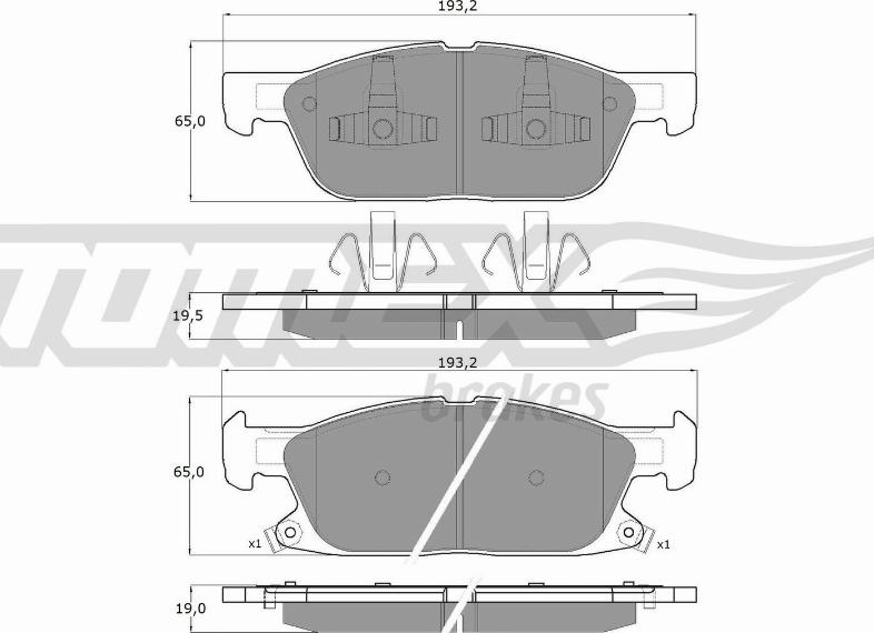 TOMEX brakes TX 18-39 - Kit de plaquettes de frein, frein à disque www.parts5.com