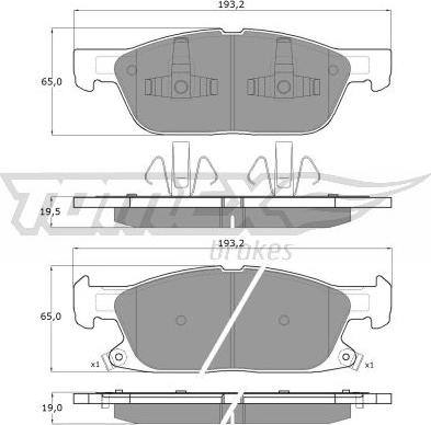 TOMEX brakes TX 18-39 - Kit de plaquettes de frein, frein à disque www.parts5.com