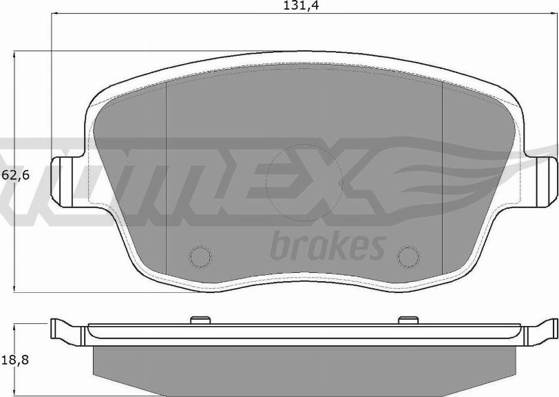 TOMEX brakes TX 13-59 - Komplet kočnih obloga, disk kočnica www.parts5.com