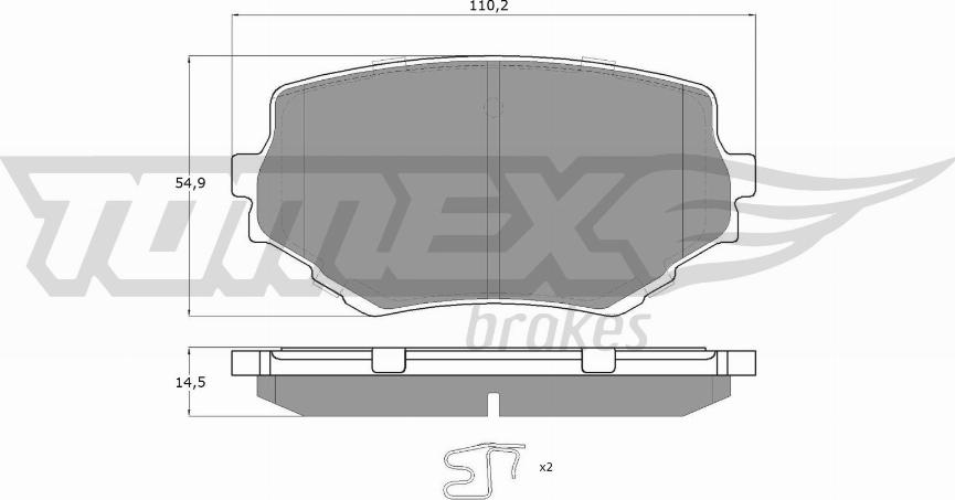 TOMEX brakes TX 13-60 - Brake Pad Set, disc brake www.parts5.com