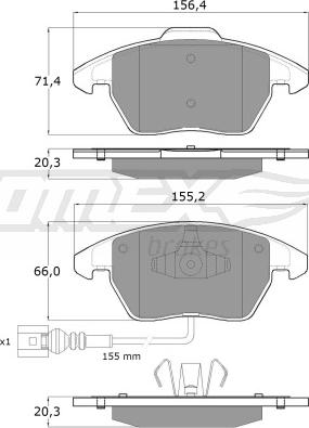 TOMEX brakes TX 13-11 - Kit de plaquettes de frein, frein à disque www.parts5.com