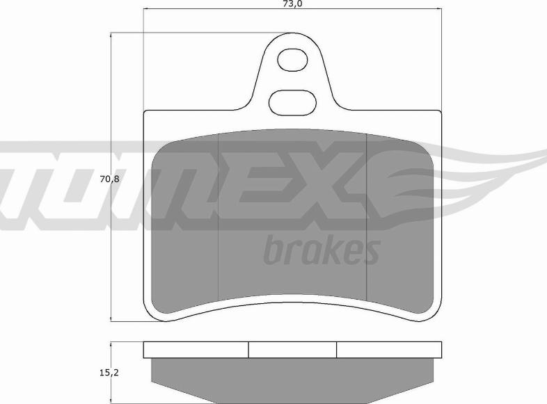 TOMEX brakes TX 13-33 - Set placute frana,frana disc www.parts5.com