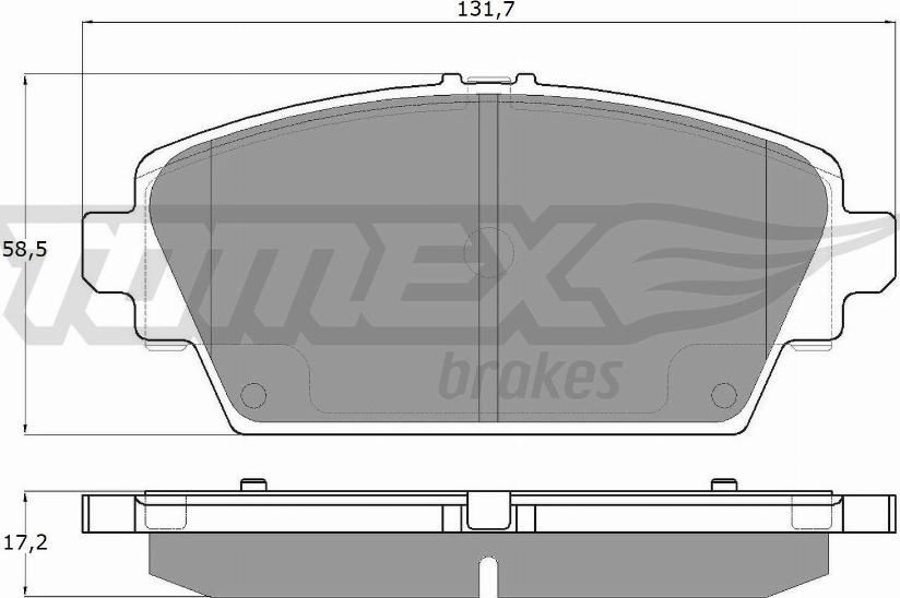 TOMEX brakes TX 12-94 - Sada brzdových destiček, kotoučová brzda www.parts5.com