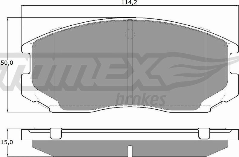 TOMEX brakes TX 12-91 - Set placute frana,frana disc www.parts5.com