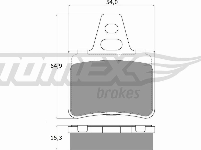 TOMEX brakes TX 12-06 - Brake Pad Set, disc brake www.parts5.com